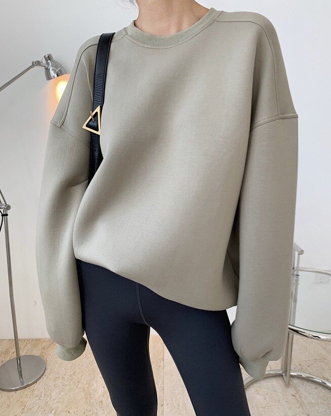 woman full cotton sweatshirt