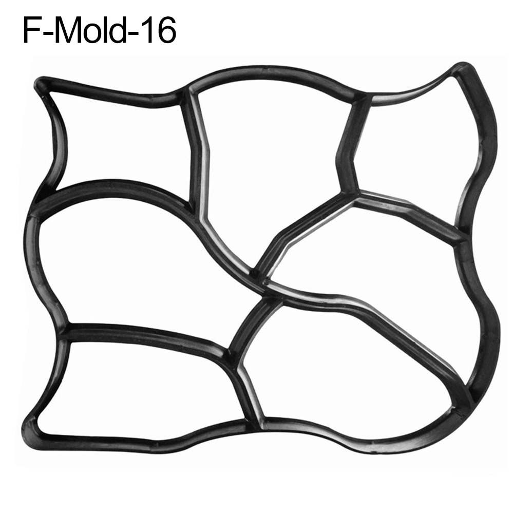 Hage diy plast sti maker fortau modell betong stepping stein sement form murstein beste pris: F
