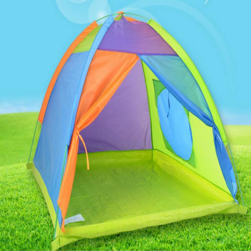 thumbnail image 2 of Costway Kids Cottage Playhouse Foldable Plastic Play House Indoor Outdoor Toy Portable 2 of 10