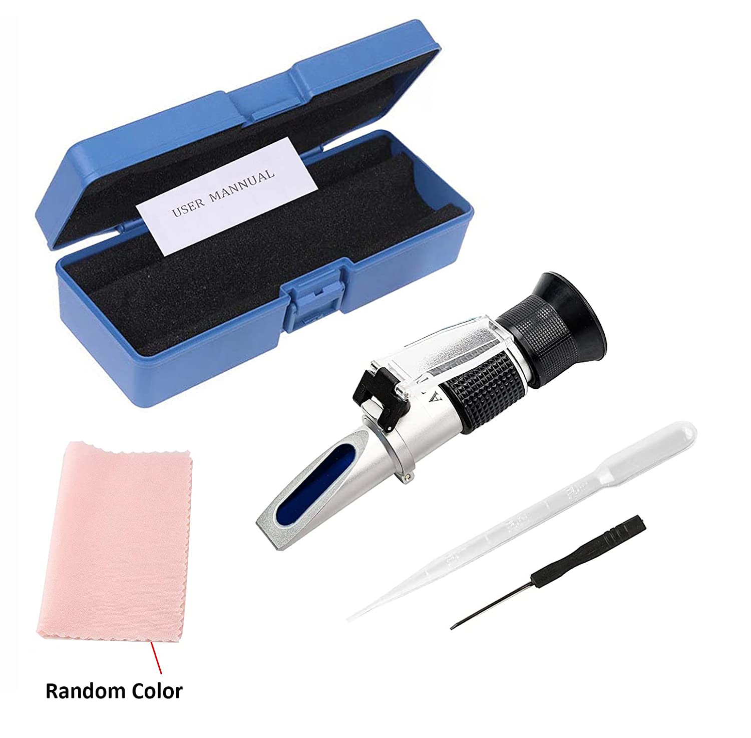 4-in-1 Anti-Freeze Refractometer Freezing Point Automobile Antifreeze System Battery Fluid Glycol Coolant Antifreeze Tester