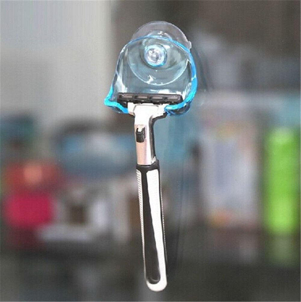 Shaver Toothbrush Holder Washroom Wall Sucker Suction Cup Hook Razor Bathroom Washroom Wall Sucker Cup Man Razor Holder