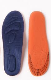 Plantillas ortopédicas de espuma viscoelástica, suelas de soporte para arco para hombre y mujer, suelas de pie planas deportivas para correr, plantillas transpirables para pies, almohadilla ortopédica: Rojo