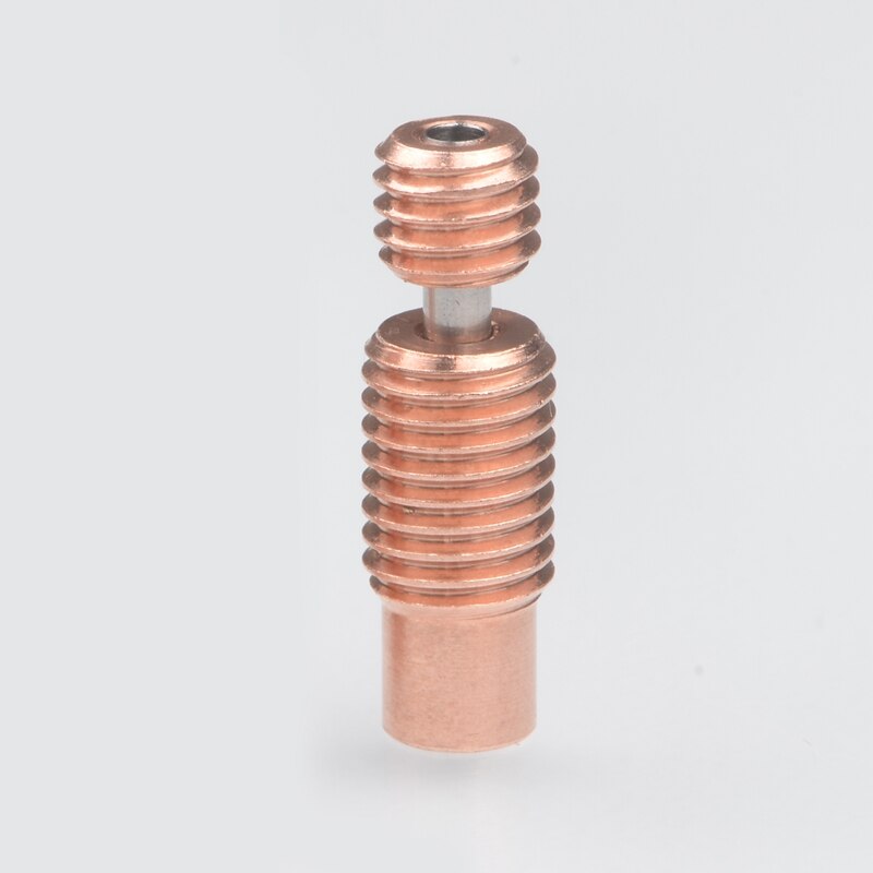 2PCS Heat Break Bi-Metal All-Metal 3D Printer Accessories Nozzle Throat for 1.75mm E3D V6 Heater Block(Threaded)