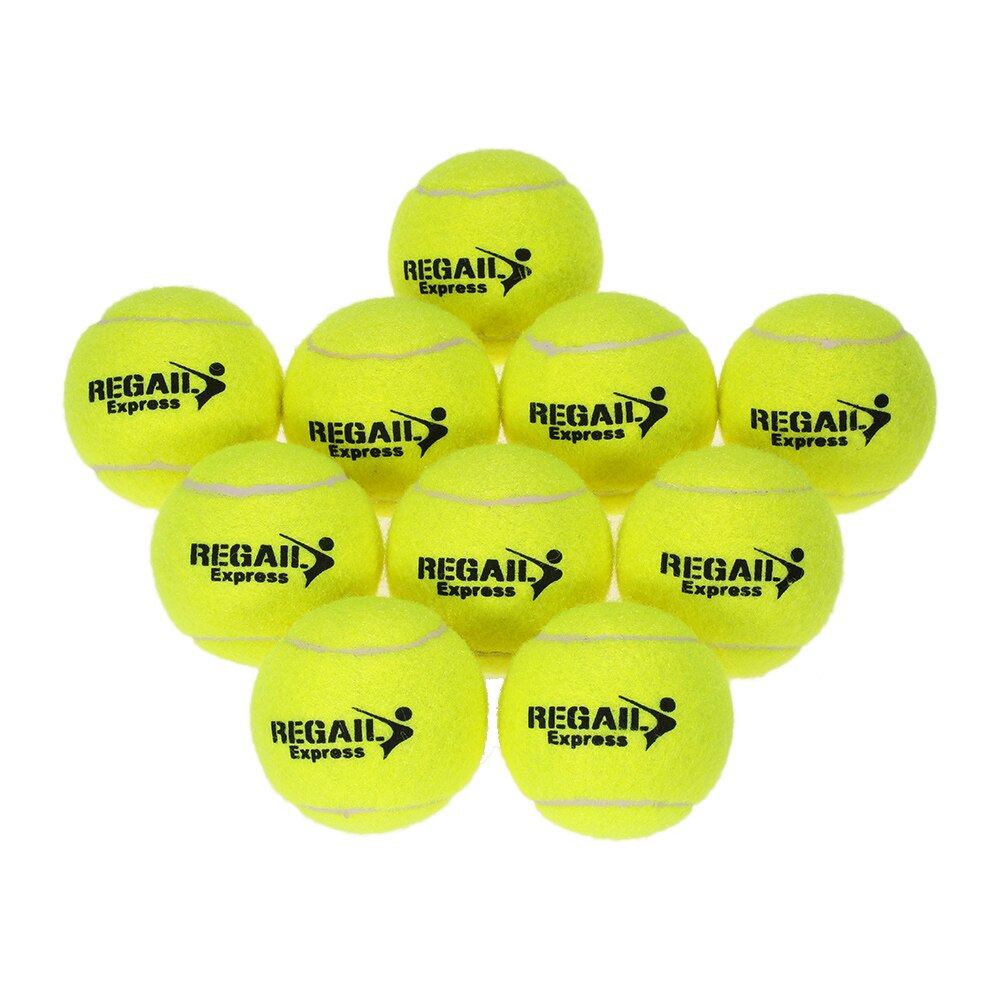 10pcs/bag Durable Rubber Training Tennis Balls for Children Women Tennis High Resilience Training Exercise Practice Tennis Ball