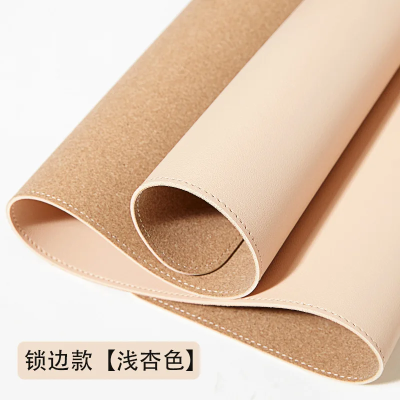 2024New office Mouse Pad 90x45/80x40cm PC Mousepad XXL Computer Waterproof Table Pad PU Leather Large Desk Mat Double-sided: 40x30 cm / Dark Grey