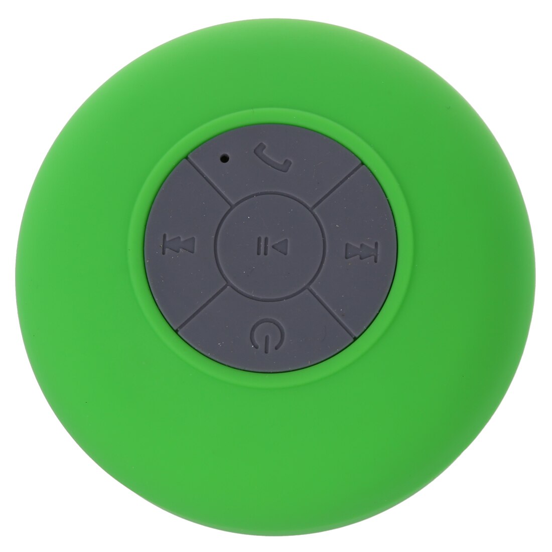 FULL-Waterproof Mini Handsfree Speaker jukeboxes Bluetooth USB 2.5 mm Microphone for Mobile with Suction Cup - Green