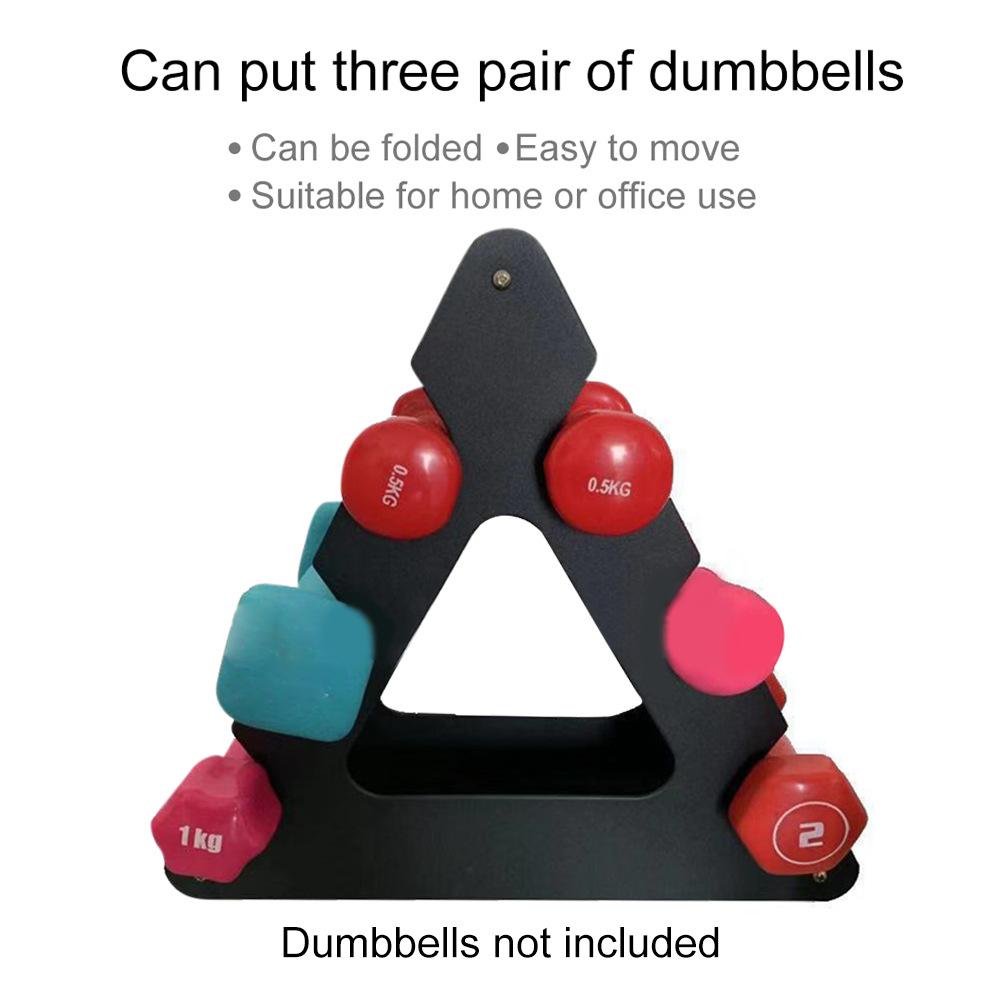 Support d'haltères à 3 niveaux pour trépied, support de rangement Compact et pratique en ABS pour équipement de Fitness et de gymnastique, accessoires