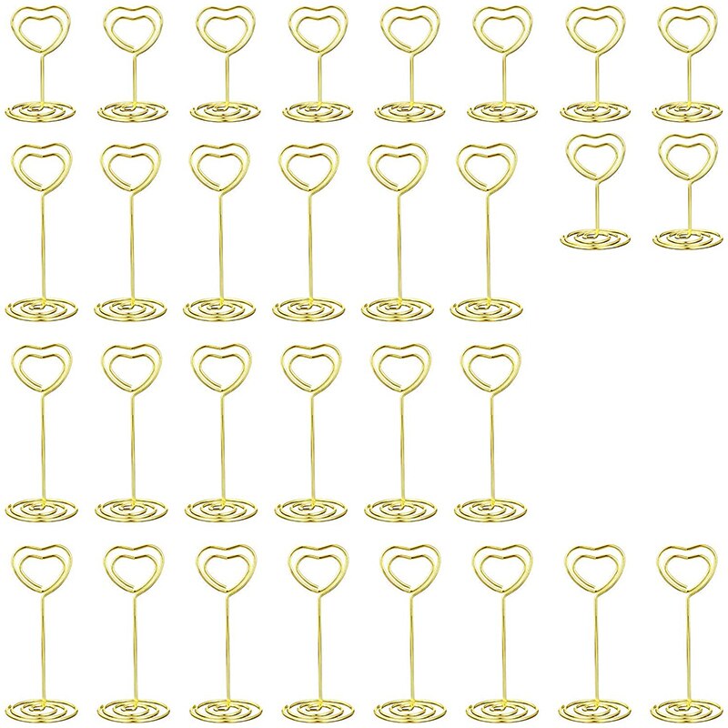 50 Segnaposto A Forma Di Cuore In Lega Di Zinco - Colore Argento Con Biglietti Inclusi - Per Matrimoni E Feste - 2