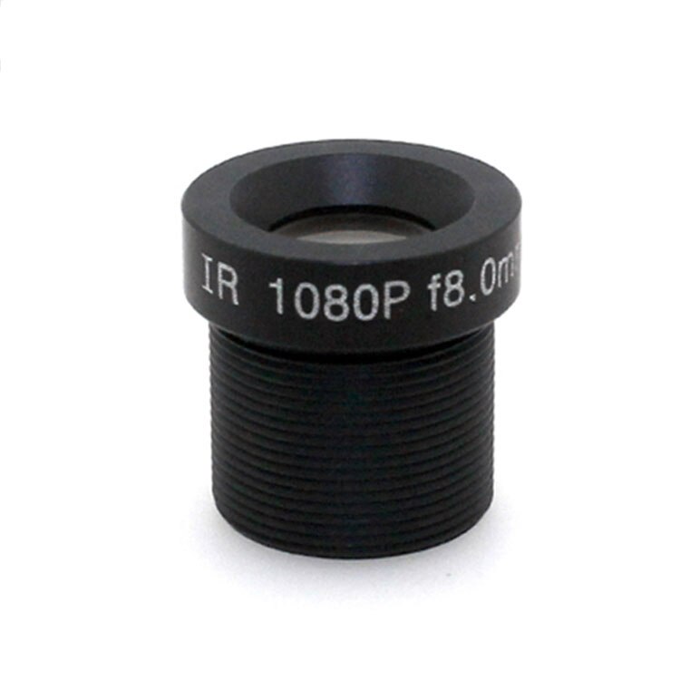 Single PCB Camera Lens CCTV Lens 1080P HD 1/3'' Focus 2.8/3.6/6/8mm M12 X 0.5mm for CMOS CCD Sensor: 8mm