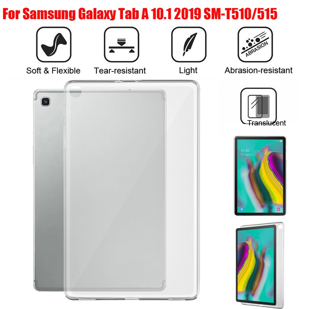 Case Cover Beschermhoes Voor Samsung Galaxy Tab EEN 10.1 SM-T510/515 Zachte Siliconen Matte Case Cover