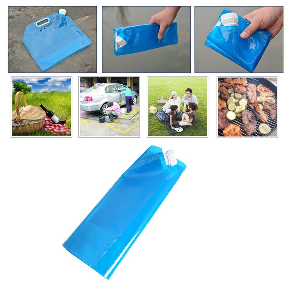 Foldable Water Bag For Outdoor Riding Water Storage For Travel And Mountaineering Emergency Portable Plastic Bag