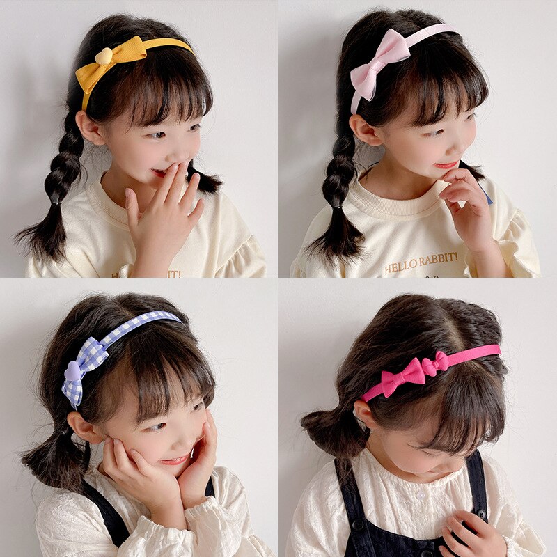 Bow Hair Band Children's Girl Little Girl Baby Princess Head Band Hairpin Lovely Hair Ornament Headdress Pressure Hair