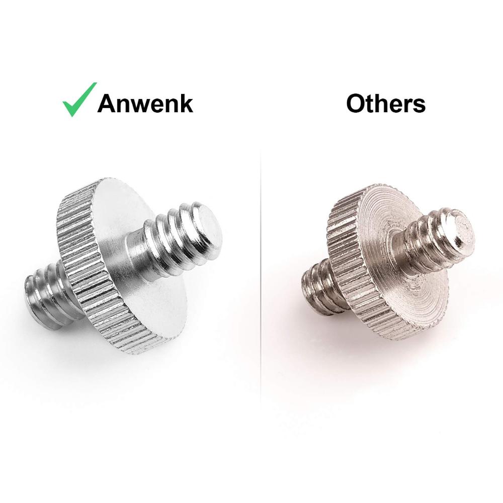 International standard 1/4 to 1/4 gevind stativ skrue adapter standard tripod montering gevind kamera skrue adapter konverter
