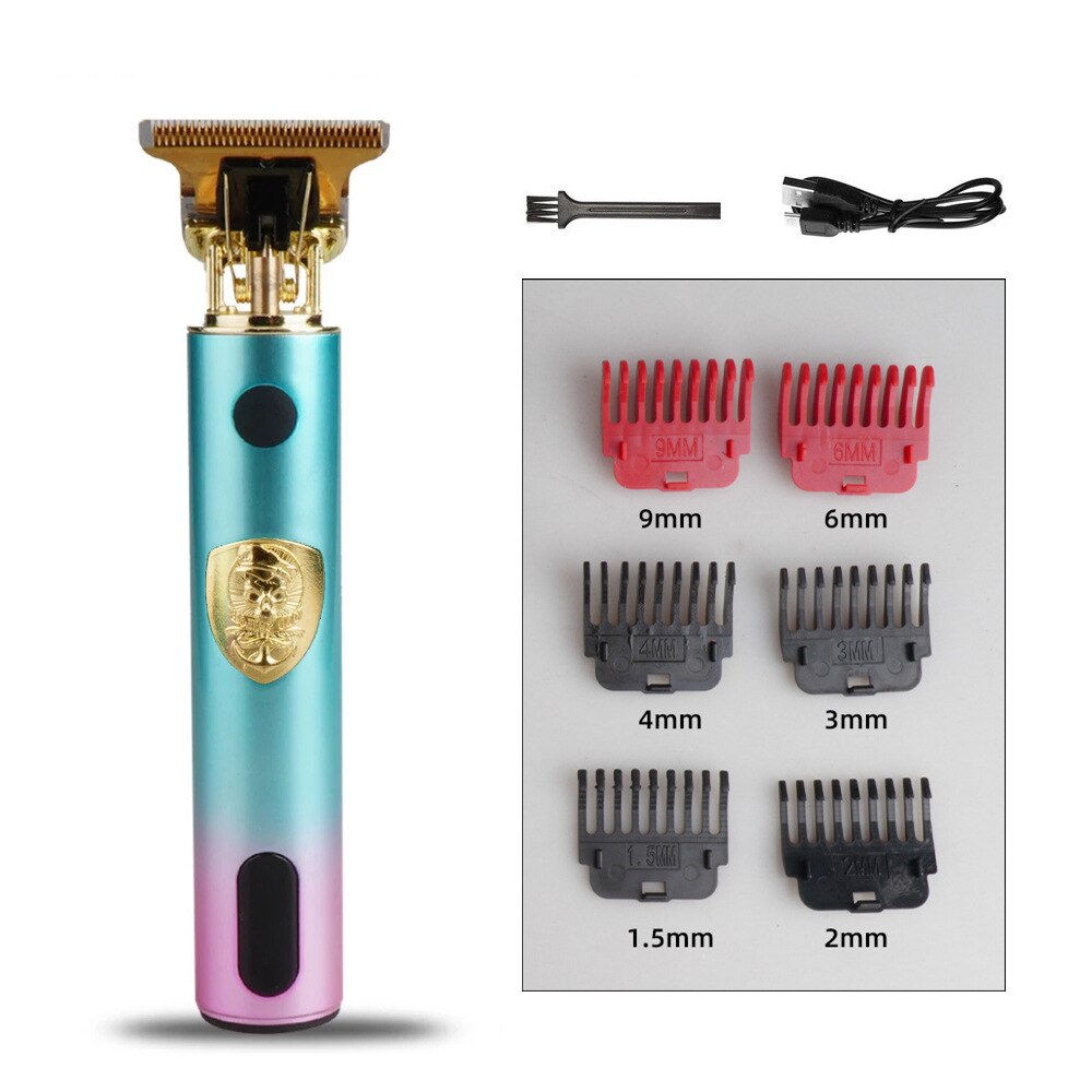 Professionele Tondeuse Gouden Clipper Voor Mannen Oplaadbare Kapper Draadloze Haar Knippen T Machine Haar Styling Baard Trimmer: E ABS 2