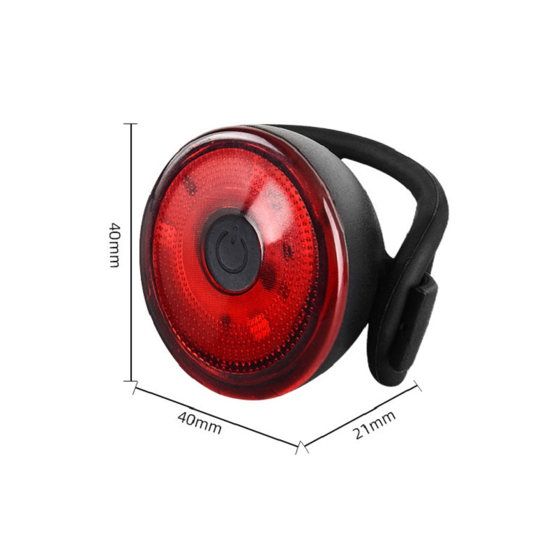 Luz de bicicleta MTB, luz de advertencia de conducción nocturna, tija de sillín, luz trasera, lámpara de luz trasera, linterna, accesorios para bicicleta