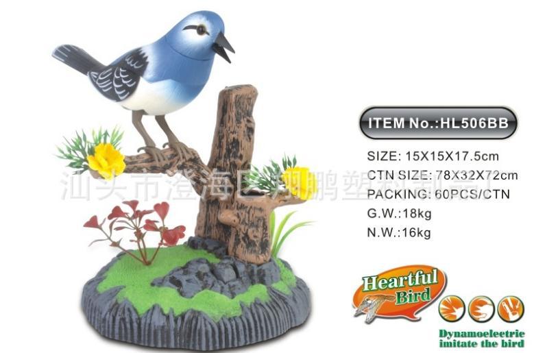 Chirping Dancing Bird with Motion Sensor Activation, Singing Chirping Birds Toy: 506BB