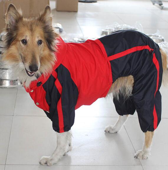 Store hunde regnfrakke stor hund regnjakker tøj kæledyr hund jumpsuits kæledyr træningsdragter overtøj 1 stk.
