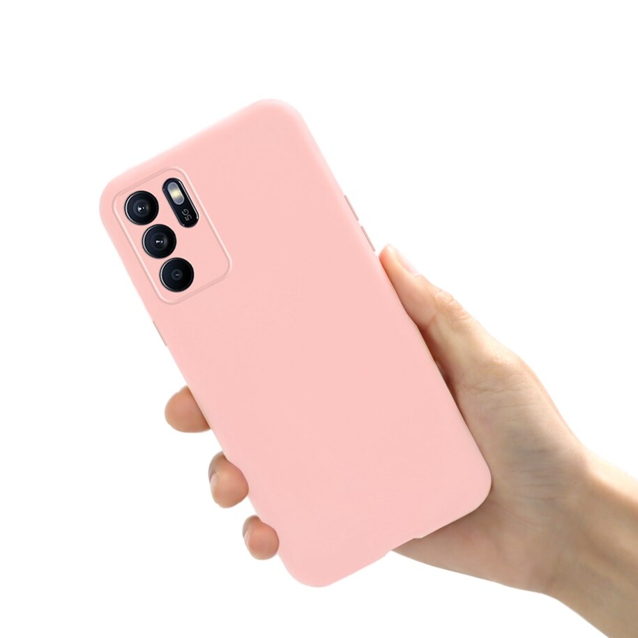 Flüssigkeit Silikon Telefon fallen Für OPPO Reno6 Z 5G Abdeckung schlicht Dünne Zurück Abdeckung Für OPPO Reno 6Z 5G CPH2237 Coque Reno6Z Capa