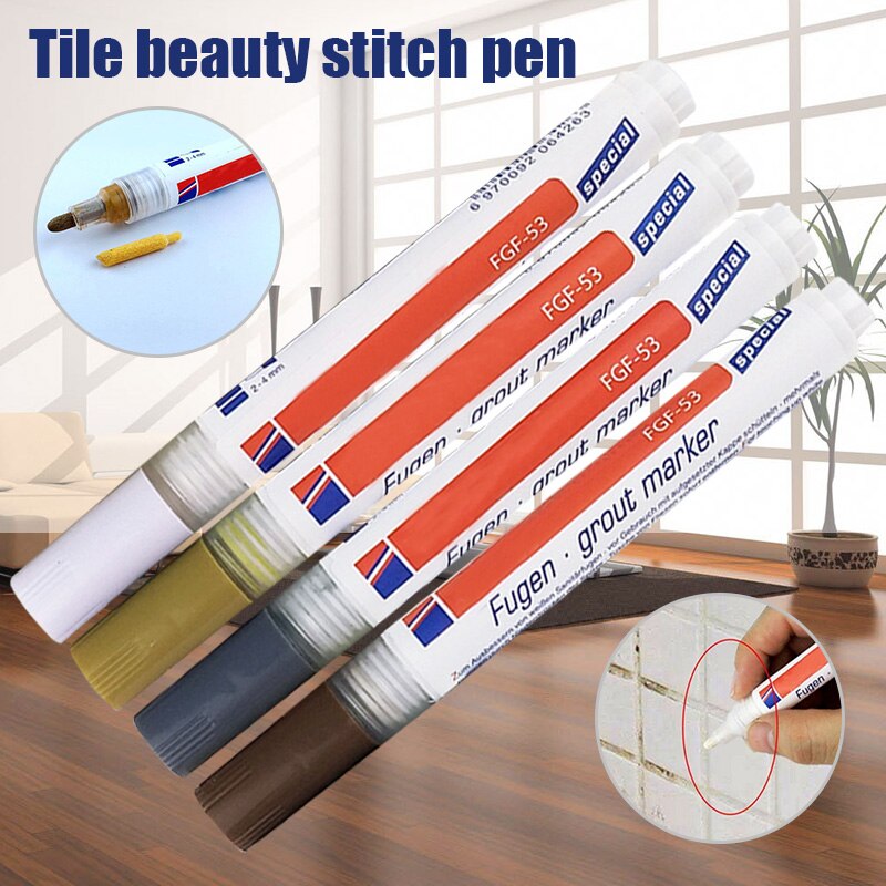Tile Grout Coating Marker Wall Floor Ceramic Tiles Gaps Repair Pen HYD88