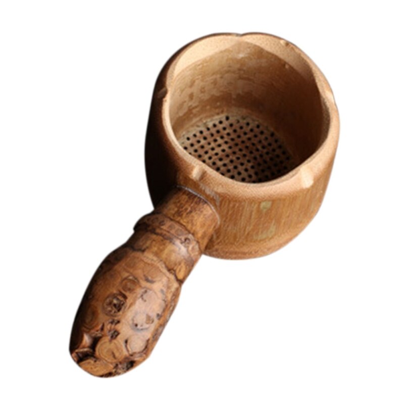 Japanese-style Tea Ceremony Filter Meng Zong Bamboo Root Spoon Leak Tea Set Filters: A7