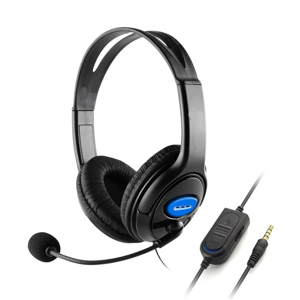 Kabelgebundenes gaming-headset mit mikrofon, geräuschisolierung, 40mm- treiber-bass-stereo für sony  ps3 ps4 laptops und pcs.: Default Title
