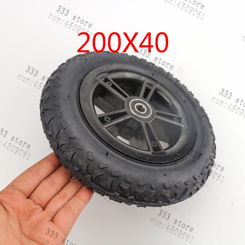 Llanta plegable para bicicleta, neumático de caucho para scooter, coche, motocicleta, accesorios, llanta de 8 pulgadas con neumático interno, 200X40