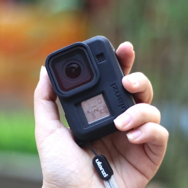 Ulanzi Silicon Protective Case Lens Cover for GoPro Hero 10 9 8 Sleeve Housing Frame + Lanyard GoPro10 GoPro9 Gopro8 Accessory