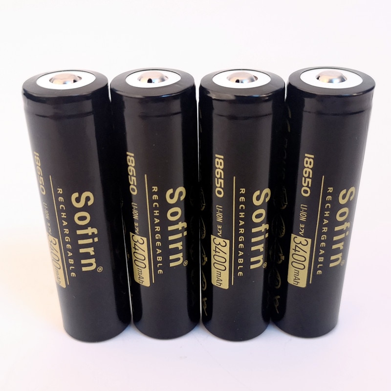 Sofirn 18650 Battery 10A Discharge 3.7V 3400mah 18650 li-ion Battery 18650 Cell Rechargeable batteries