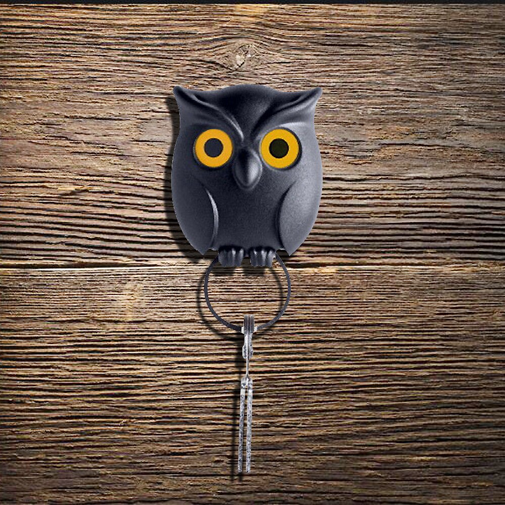 Night Owl Key Holder Wall Mount Keyring Home Decor House Living Style Decor