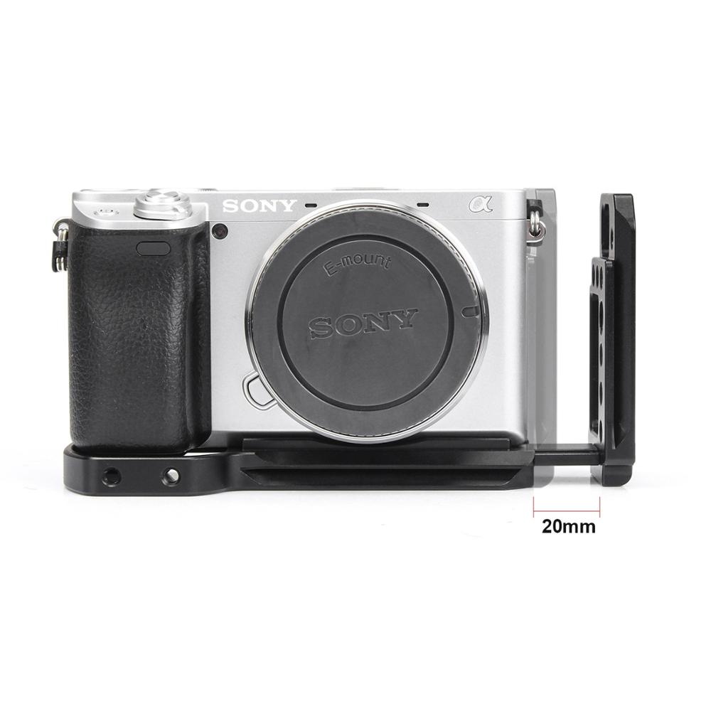 Eachrig L-Bracket Camera Kooi Voor Sony A6400, A6000, a6300 Arca Type Compatibel Zwaluwstaart Quick Release Plaat