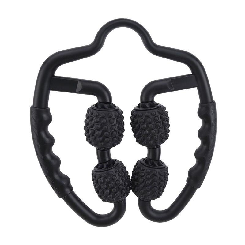 1Pc Foam Shaft Roller Muscle Relaxer Hand Leg Massage Roller Lean Leg Massage Fitness Equipments: Black