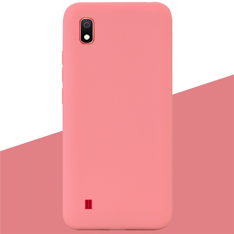 Silikon Fall Für Samsung Galaxy A10 Fall Weiche TPU Zurück Abdeckung Telefon Fall für Samsung A10 EINE 10 SM-A105F a105 Silikon Abdeckung: 9 Orange