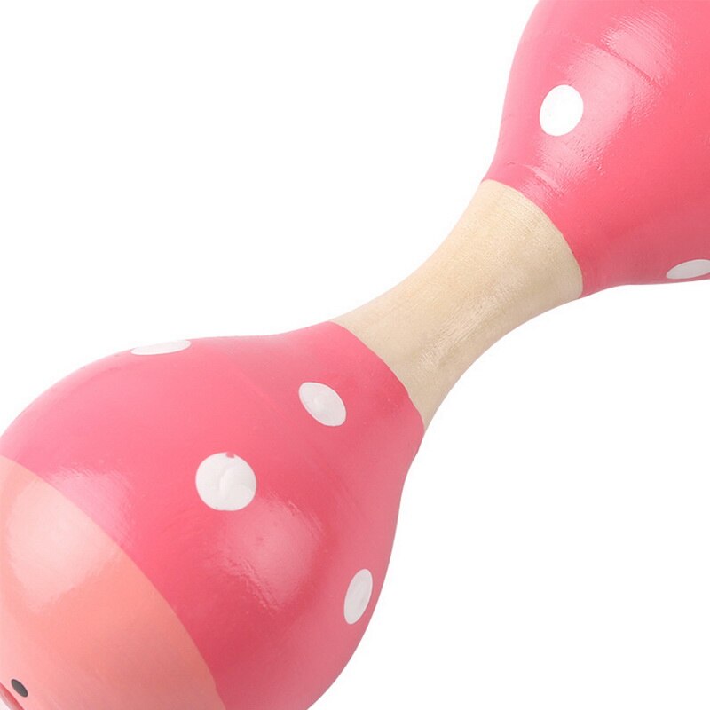 1Pcs Child Musical Instrument for kids Rattles Shaker Kids Mini Colorful Wooden Maracas Baby Party for Children 14.5*5*5cm