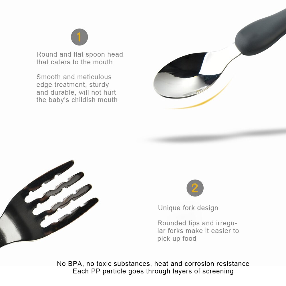 Kids Lepel En Vork Set Baby Gadgets Servies Set Baby Gadgets Feedkid Kinderen Rvs Bestek Voor Kinderen Servies