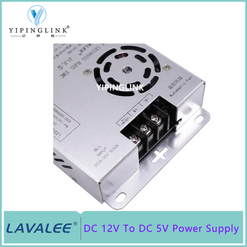 Écran LED pour voiture, 12V à 5V cc, alimentation 24V à 5V cc, pour véhicule, camion, TAXI