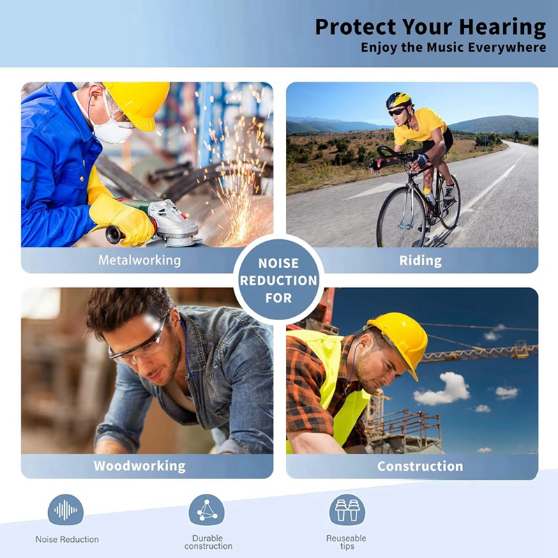 Ohr stöpsel Bluetooth-Headset für Arbeit, Gehörschutz, geeignet für Baustellen und laute Umgebungen einfach zu installieren