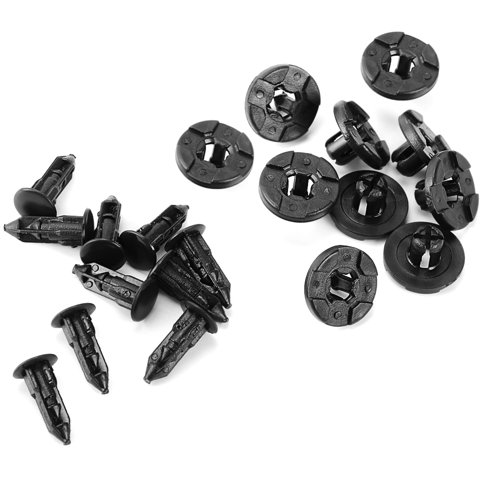 20pcs 8mm Gat Auto Fastener Auto Universele Bumper Vaste Klem Push Type Clip voor Auto Serie Fastener Voor nissan Renault