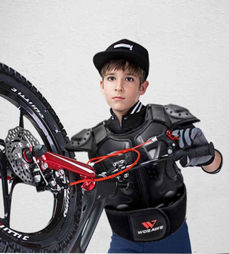 Children's Armor Set Spine Chest Protection Equipment Skateboard biker Jacket Sport Gear Bicycle Kids Sport Armor Proective Gear