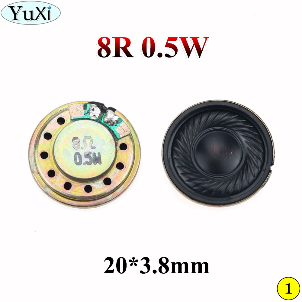 Yuxi 0.5W 8R 32R Speaker 8 Ohm Hoorn Luidspreker Diameter 20 Mm 23 Mm 26 Mm 28 Mm 30mm 32 Mm 36 Mm 40 Mm 50 Mm 4 Cm Luidspreker Luidspreker: NO1-20mm