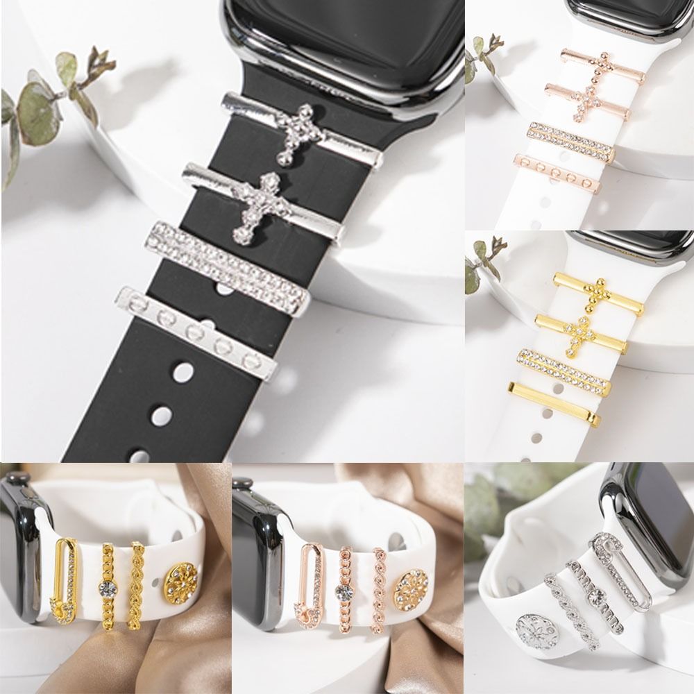 Metall Uhren Armbinde Ornament Reize Uhren Armbinde Dekoration kreative Diamant Ornament für iwatch Armbinde Armbinde Zubehör