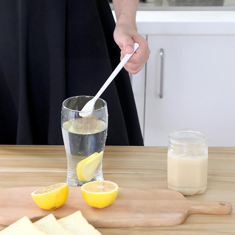 Long Handle Color Plastic Coffee Spoon Melamine Stirring Spoon Soup Melami Coffee Stirring Tableware Spoon Spoon Spoon Tea Y2f4