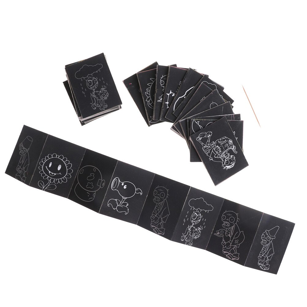 1Pack/8 Sheets Colorful Magic Scratch Painting Paper With Drawing Stick Painting Kids Painting Set Scratch Paper