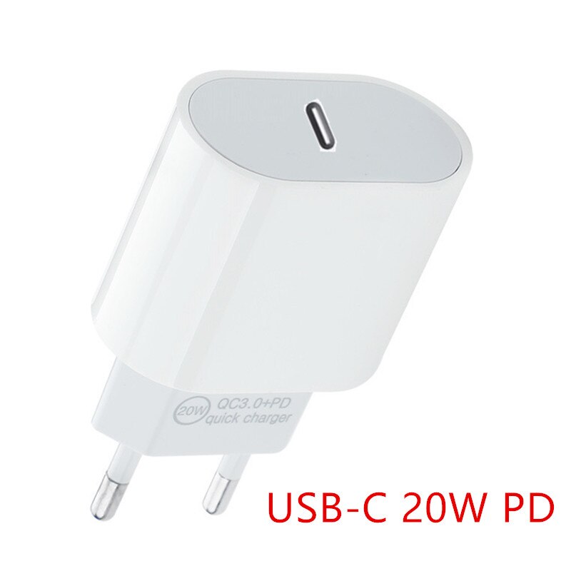 QC4.0 USB C Charger 20W PD Quick Charge 3.0 Fast Charging 18W EU Adapter For iPhone 12 Pro Max 11 Samsung S21 S20 Xiaomi