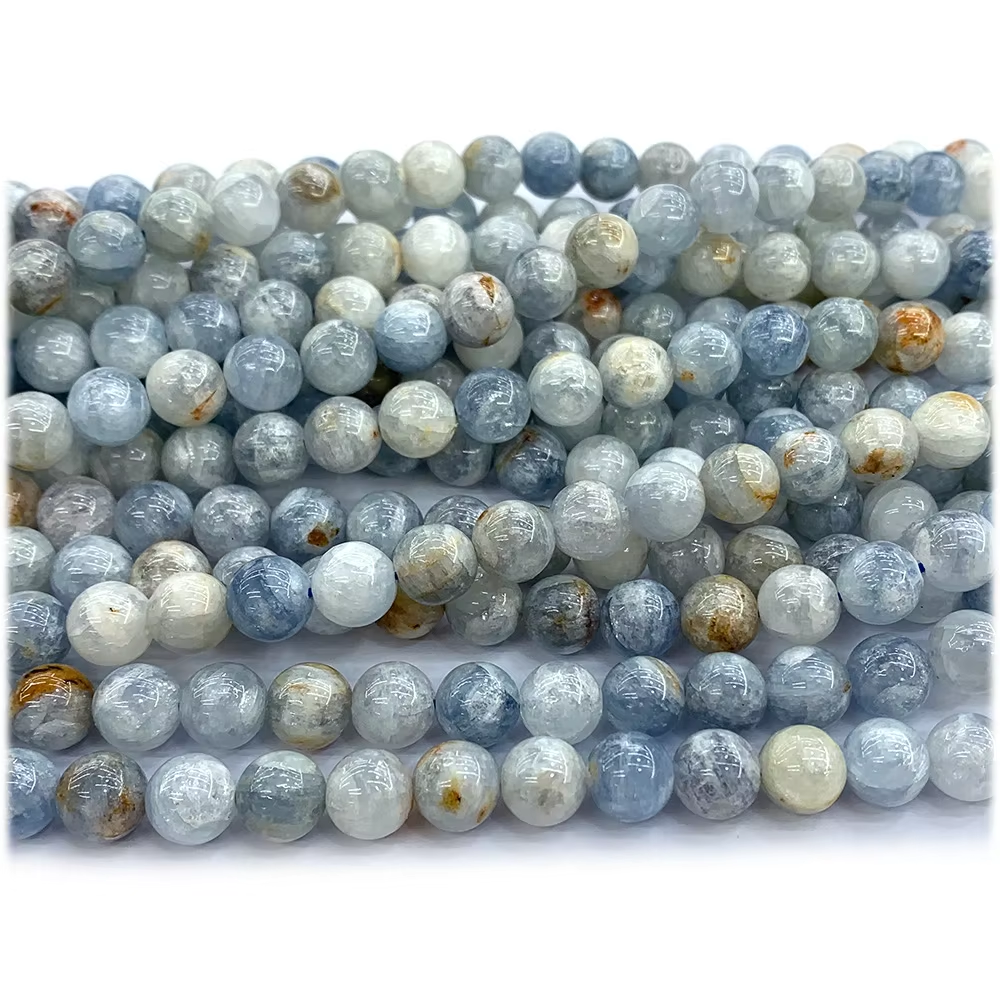 Perles Rondes Billy Stine Naturelles pour Bijoux, Pierres Précieuses en Clip de Charbon, Collier, Bracelets, Boucles d'Oreilles, DIY