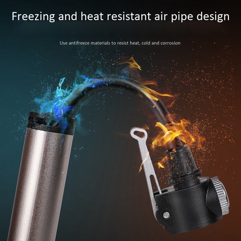 WEST BIKING 120PSI Bicycle Pump Hose Mountain Road Cycling Tire Valve Alloy Portable Mini Bike Pump