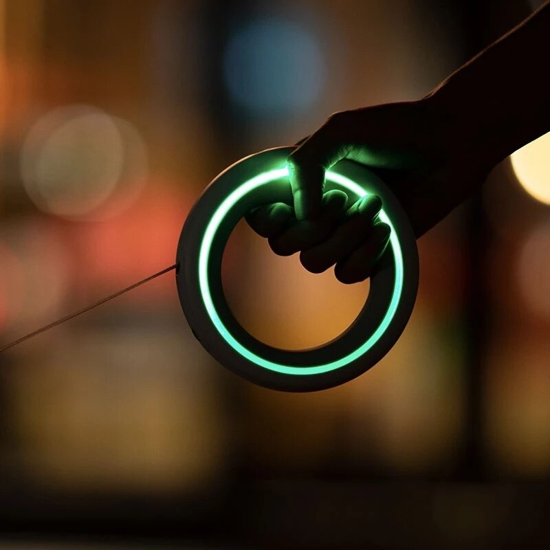 Xiaomi MOESTAR UFO 2.6m Retractable Pet Leash Rechargeable LED Night Light 50kg Static Tension Dog Traction Rope