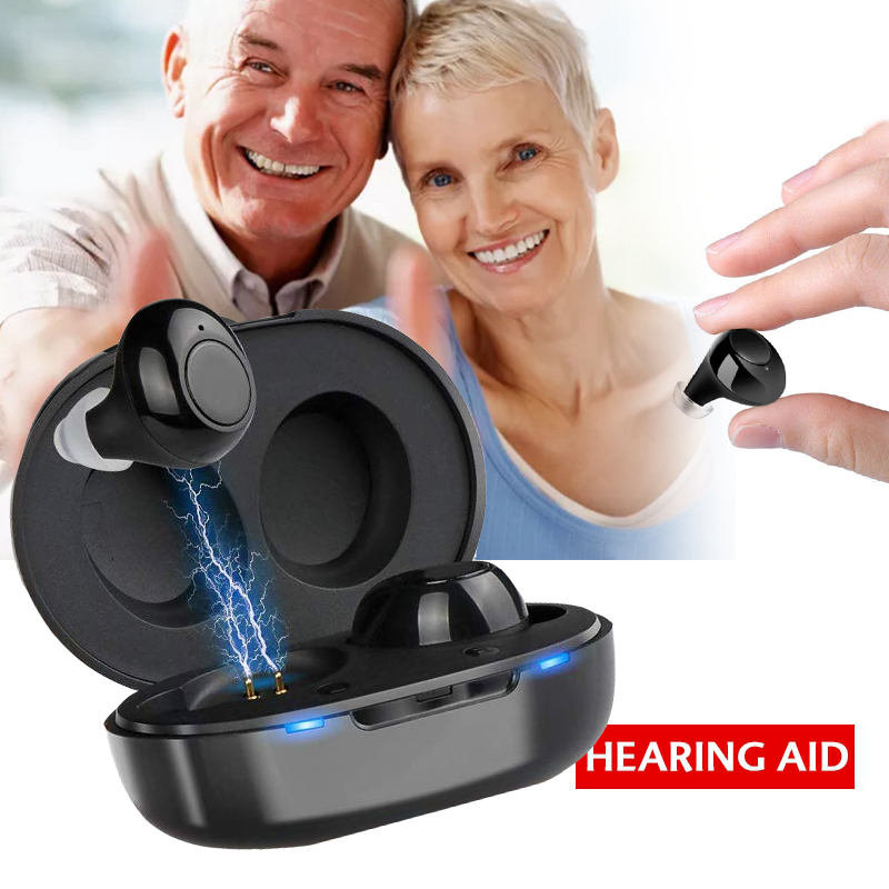 Intelligent Style Hearing Aid Rechargeable Low-Noise Wide-Frequency One-Click Operation Elderly In-Ear Deaf Hearing Aids