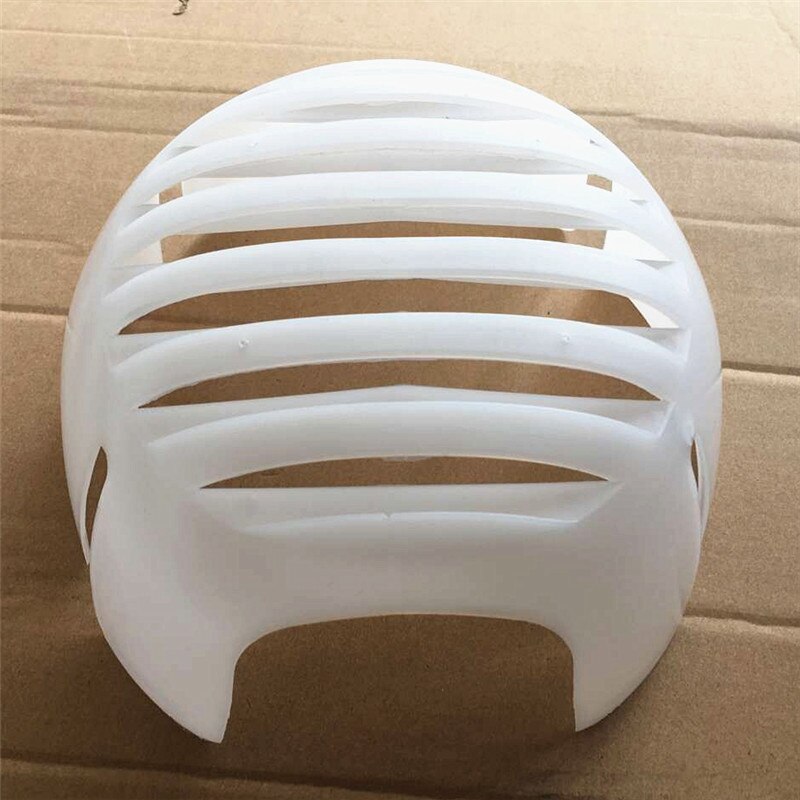 Breathable Helmet Shell Plastic ABS Outdoor Sports Anti-collision Black White 58 cm Strong Anti-high Pressure Safety Protection: white