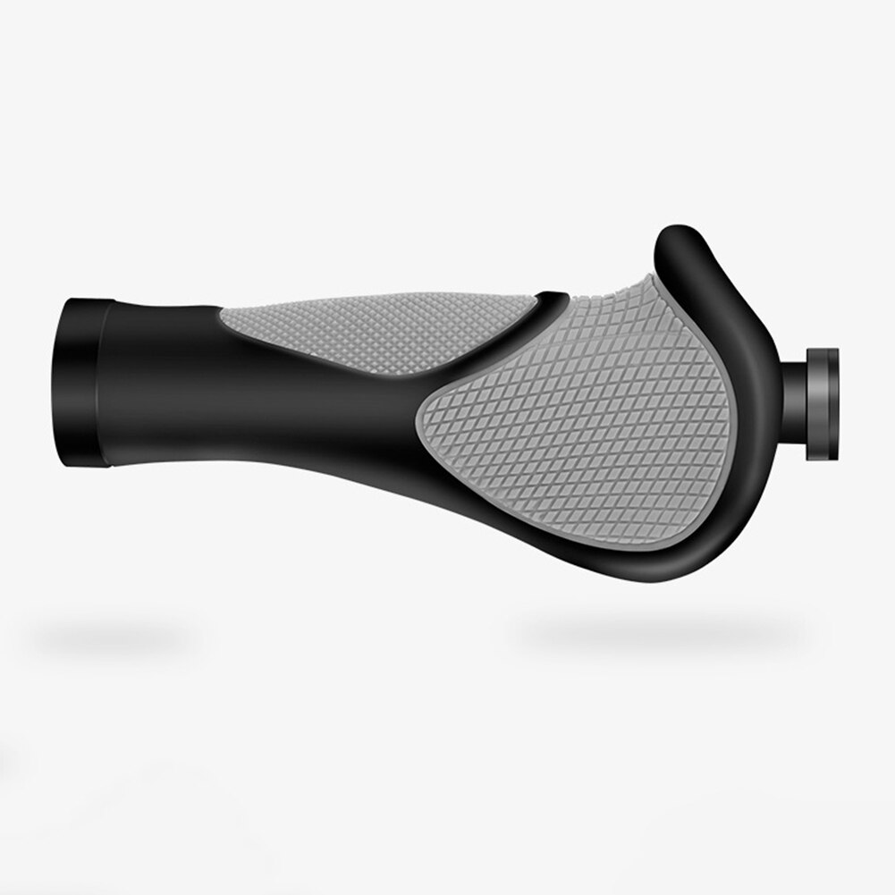 1 Paar Ergonomie Fiets Stuur Cover Rubberen Handgreep Fiets Grip Upgrade Vervanging Zwart