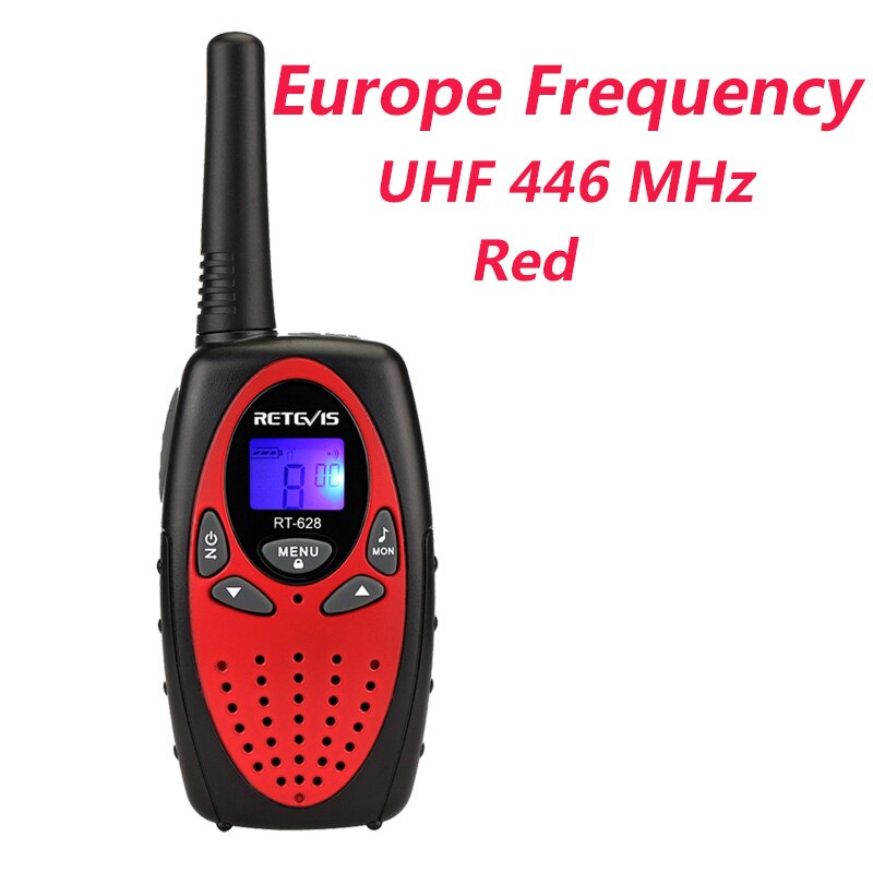 1pc Walkie Talkie Kids Radio Station RETEVIS RT628 0.5W Hf Transceiver Ham Radio UHF Two Way Radio J1026: Red Europe